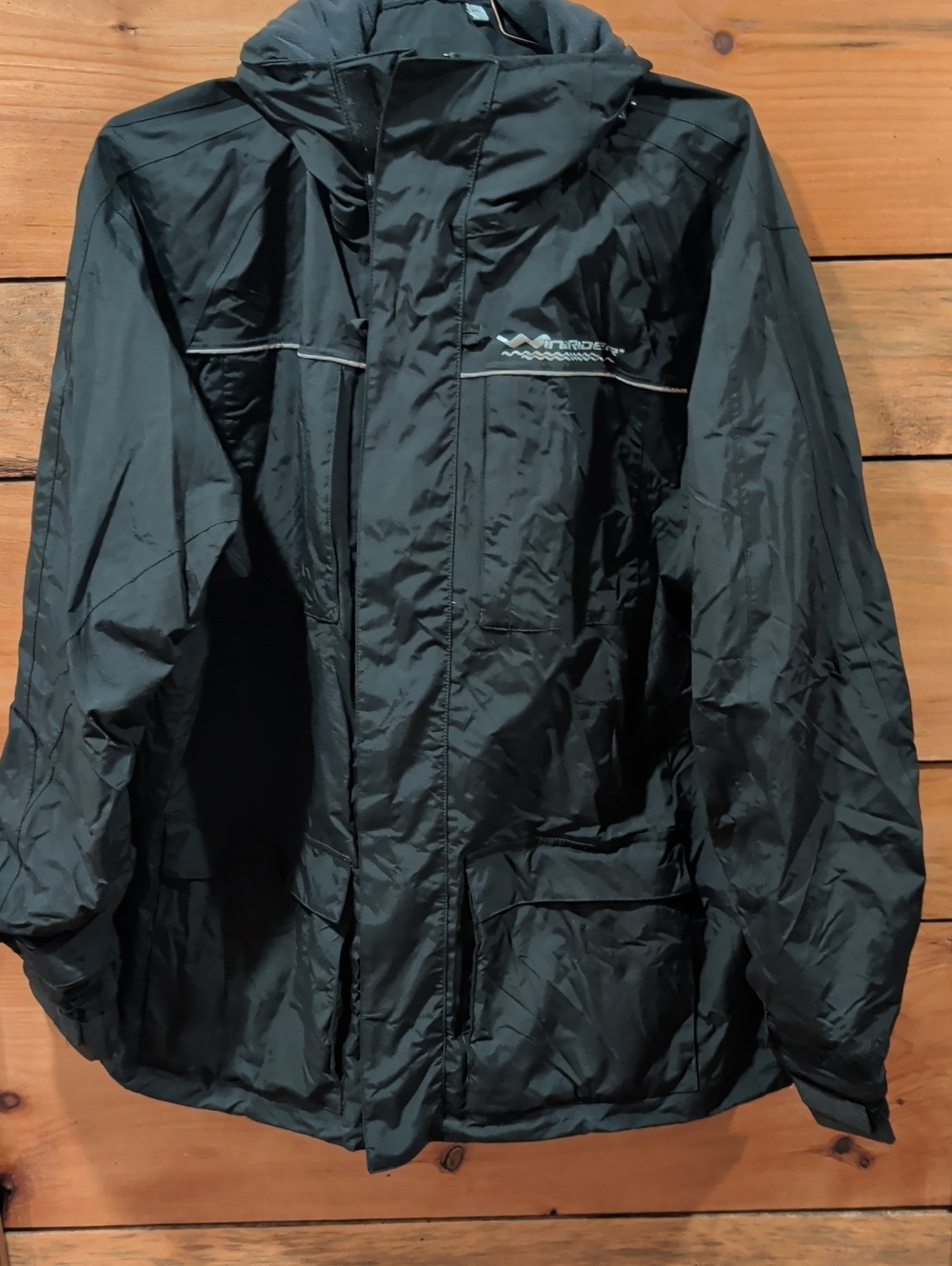 Men's Size 3XL Black Windrider Pro Motorcycle ATV All Weather Wind/Rain Jacket